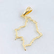 Dije Mapa Colombia 1.9gr / 3.5cm / Oro Amarillo 18K
