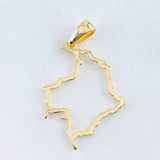 Dije Mapa Colombia 1.9gr / 3.5cm / Oro Amarillo 18K