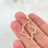 Dije Mapa Colombia 1.65 g / 3.4 cm Oro Amarillo 18K