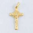 Dije Cruz San Benito 2gr / 3cm / Oro Amarillo 18K ©