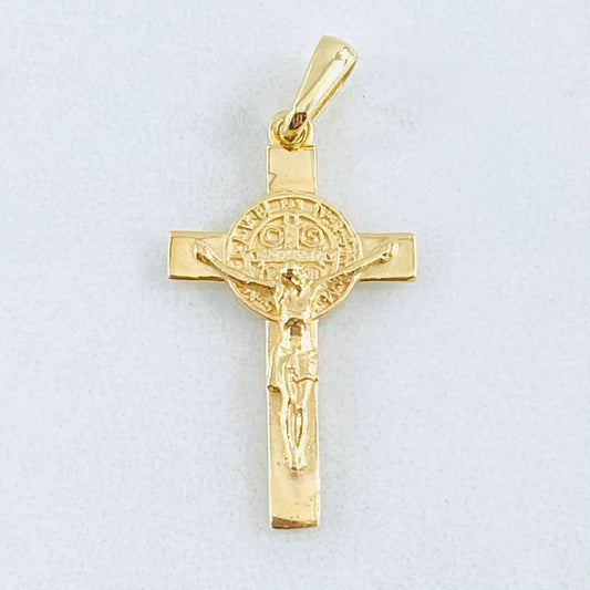 Dije Cruz San Benito 2gr / 3cm / Oro Amarillo 18K ©