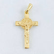 Dije Cruz San Benito 1.9gr / 3cm / Oro Amarillo 18K