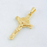 Dije Cruz San Benito 1.9gr / 3cm / Oro Amarillo 18K