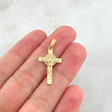 Dije Cruz San Benito 1.9gr / 3cm / Oro Amarillo 18K