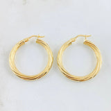 Candongas Mary 4.35 g / 3 cm Oro Amarillo 18K