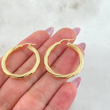 Candongas Mary 3gr / 3cm / Oro Amarillo 18K *