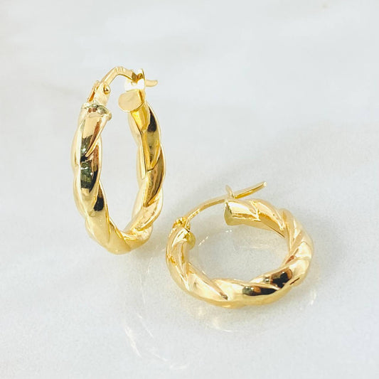 Candongas Mary Ovalada 1.8gr / 2.2cm / Oro Amarillo 18K