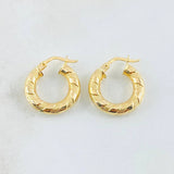 Candongas Noel 2.05 g / 2 cm Oro Amarillo 18K