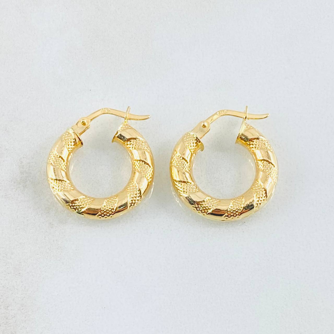 Candongas Noel 2.15gr / 2cm / Oro Amarillo 18K ©