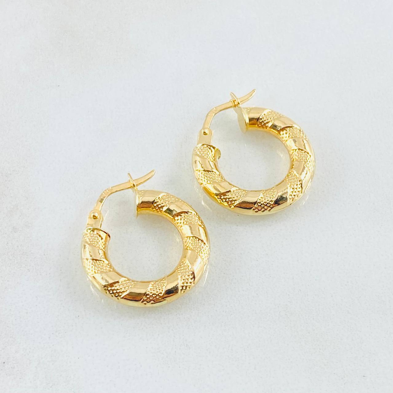 Candongas Noel 2.15gr / 2cm / Oro Amarillo 18K ©