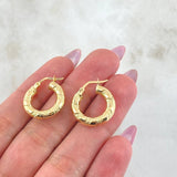 Candongas Noel 2.15gr / 2cm / Oro Amarillo 18K ©