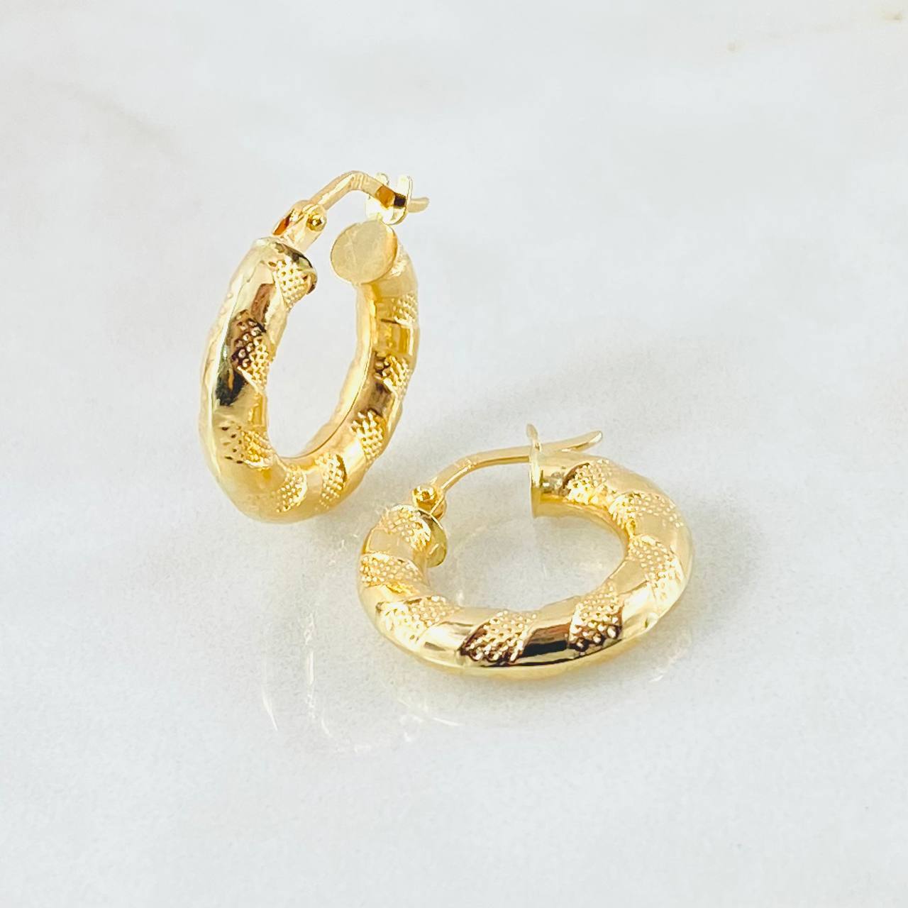 Candongas Noel 2.15gr / 2cm / Oro Amarillo 18K ©