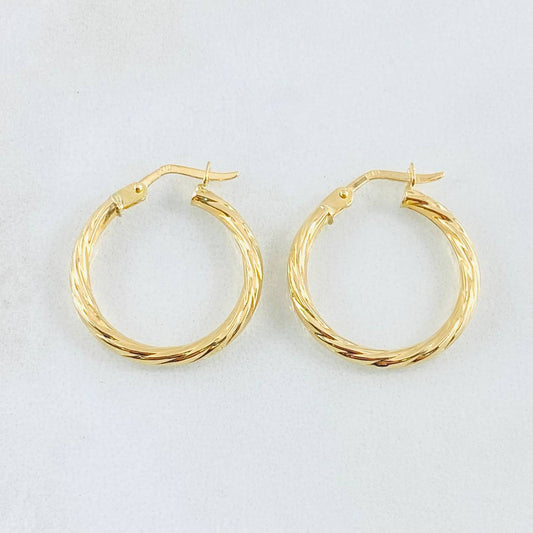 Candongas Mary 1.7gr / 2.2cm / Oro Amarillo 18K