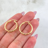 Candongas Mary 1.7gr / 2.2cm / Oro Amarillo 18K *