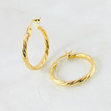 Candongas Mary 1.7gr / 2.2cm / Oro Amarillo 18K *