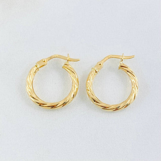 Candongas Mary 1.25gr / 1.7cm / Oro Amarillo 18K