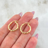 Candongas Mary 1.25gr / 1.7cm / Oro Amarillo 18K