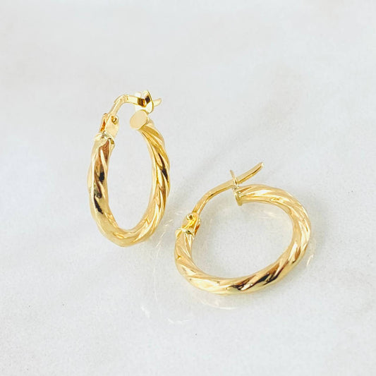 Candongas Mary 1.25gr / 1.8cm / Oro Amarillo 18K *