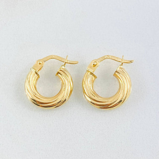 Candongas Sofi 1.4gr / 1.5cm / Oro Amarillo 18K
