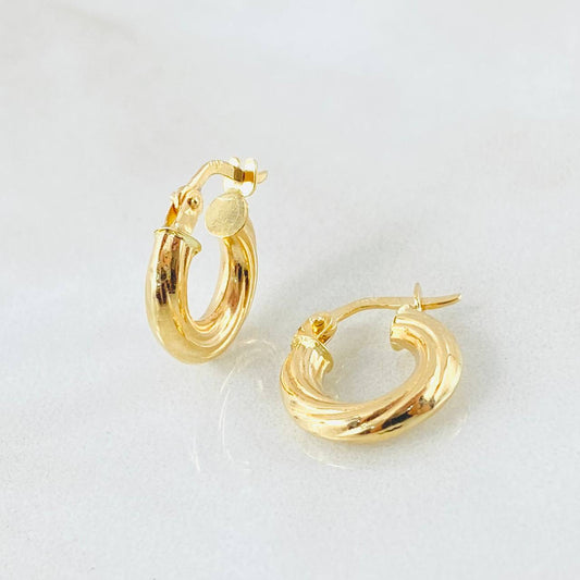 Candongas Sofi 1.35gr / 1.5cm / Oro Amarillo 18K