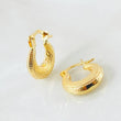 Candongas Meza Punteada 1.15gr / 1.5cm / Oro Amarillo 18K