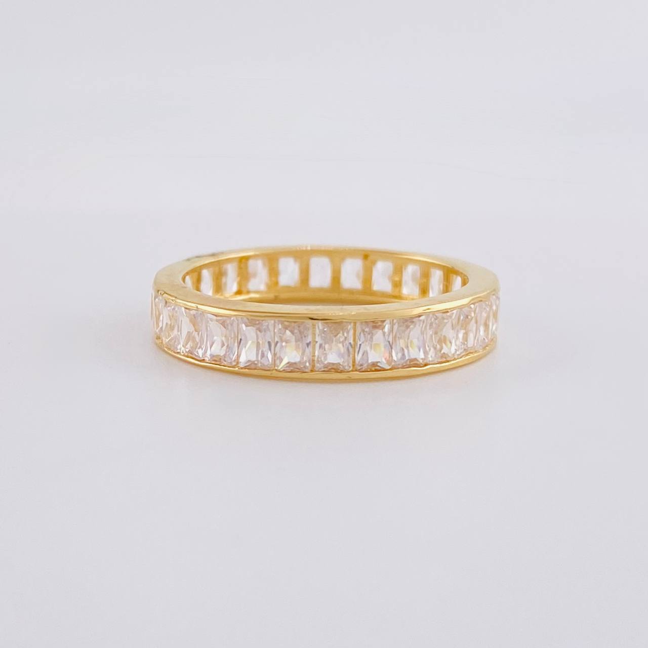Anillo Carril Tupido 2.6g / T6 1/4 Oro Amarillo 18K