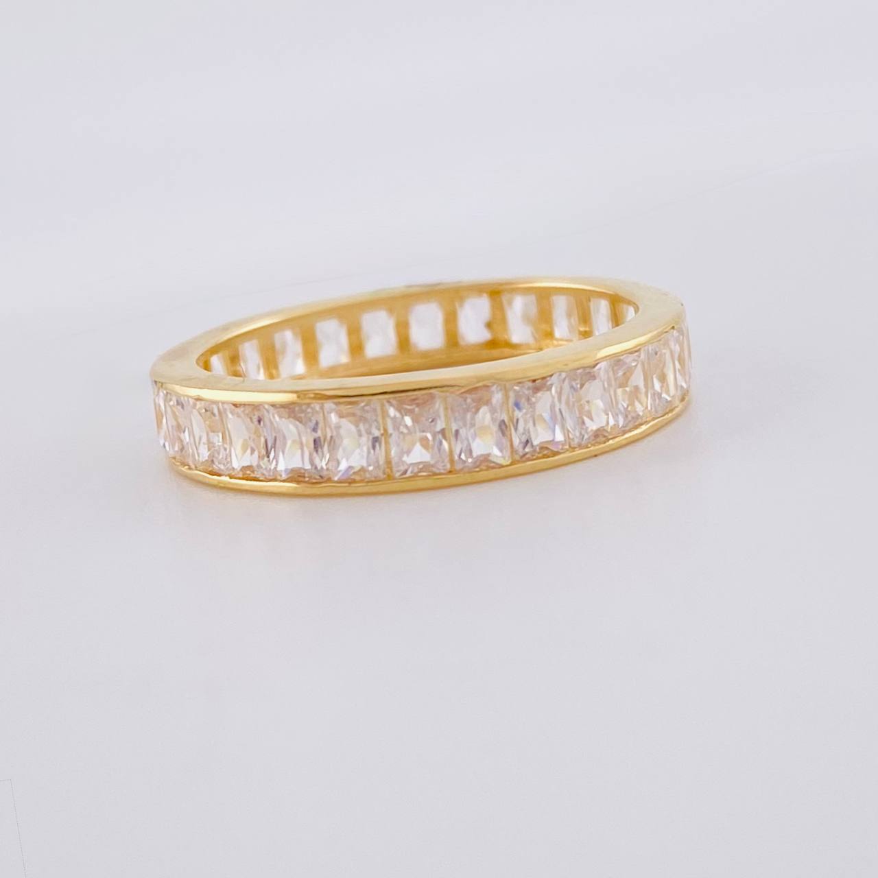 Anillo Carril Tupido 2.6g / T6 1/4 Oro Amarillo 18K