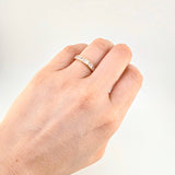 Anillo Carril Tupido 2.6g / T6 1/4 Oro Amarillo 18K