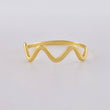 Anillo Zig-zag Parcial 1.05g / T8 1/2 Oro Amarillo 18K