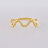 Anillo Zig-zag Parcial 1.05g / T8 1/2 Oro Amarillo 18K