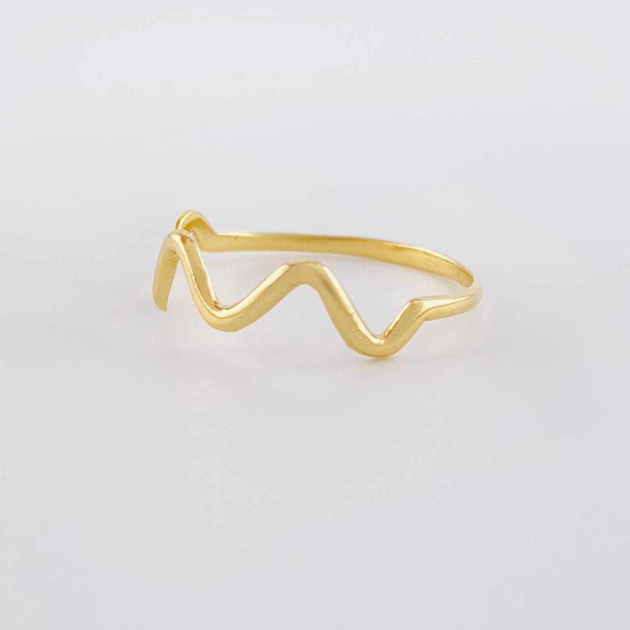 Anillo Zig-zag Parcial 1.05g / T8 1/2 Oro Amarillo 18K