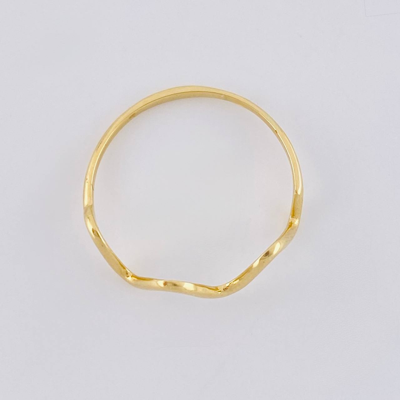 Anillo Zig-zag Parcial 1.05g / T8 1/2 Oro Amarillo 18K