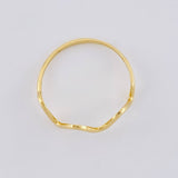 Anillo Zig-zag Parcial 1.05g / T8 1/2 Oro Amarillo 18K