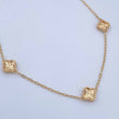 Cadena Aro Seguido Trebol 8.2gr / 51.3cm / 1.6mm Diamantado Oro Amarillo Nac.Esp. 18K &