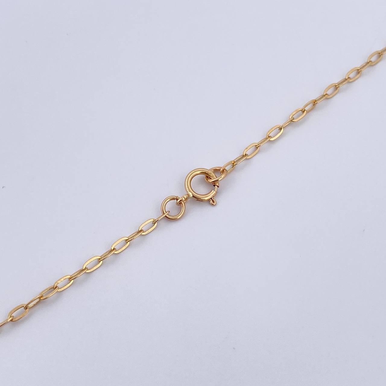 Cadena Aro Seguido Trebol 8.2gr / 51.3cm / 1.6mm Diamantado Oro Amarillo Nac.Esp. 18K &