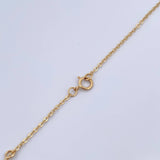 Cadena Aro Seguido Trebol 11.35gr / 48.9cm / 1.3mm Diamantado Circones Blancos Oro Amarillo Nac.Esp. 18K &