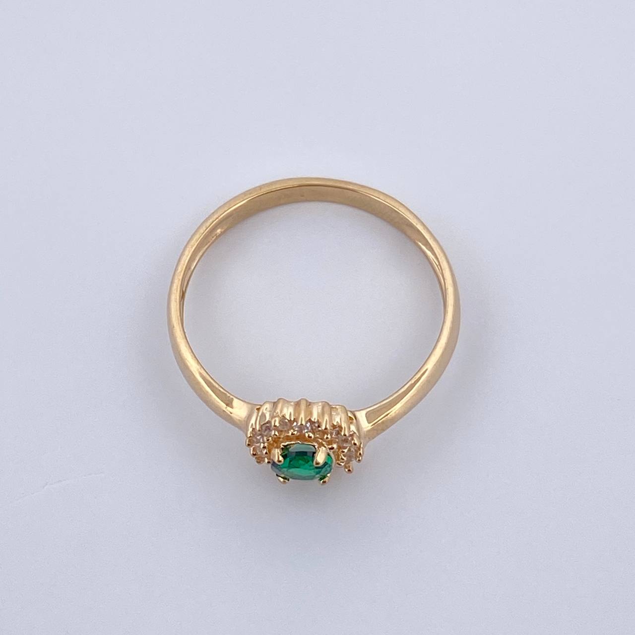 Anillo Halo Circulo 2.2gr / T7 / Oro 18K $