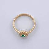 Anillo Halo Circulo 2.2gr / T7 / Oro 18K $