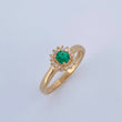 Anillo Halo Circulo 2.2gr / T7 / Oro 18K $