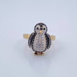 Anillo Pingüino 4.2gr / T6 / Oro 18K $