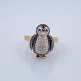 Anillo Pingüino 4.2gr / T6 / Oro 18K $