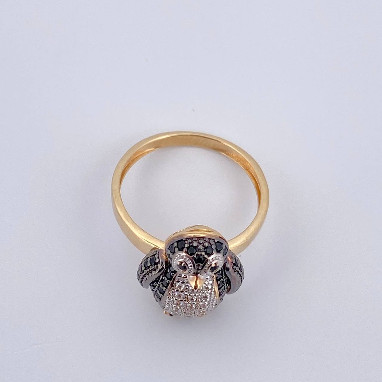 Anillo Pingüino 4.2gr / T6 / Oro 18K $