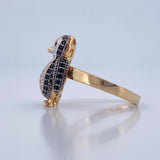 Anillo Pingüino 4.2gr / T6 / Oro 18K $