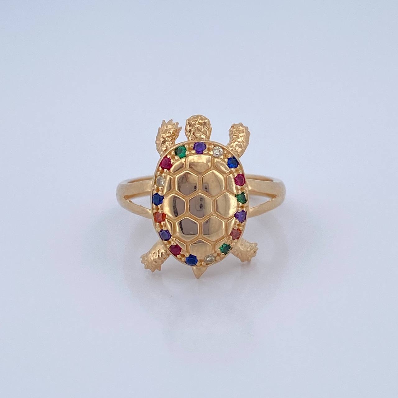 Anillo Tortuga 4.5gr / T5 1/4 / Oro 18K $