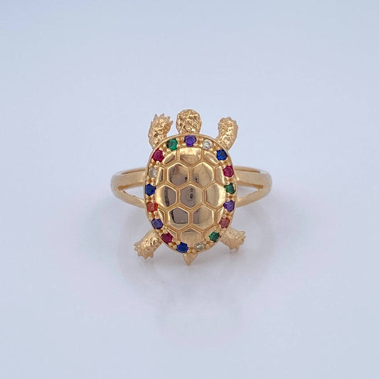 Anillo Tortuga 4.45gr / T7 1/4 / Oro Amarillo 18K