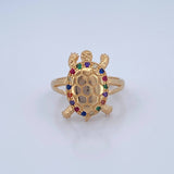 Anillo Tortuga 4.5gr / T5 1/4 / Oro 18K $