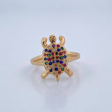 Anillo Tortuga 4.35gr / T6 3/4 / Oro 18K $