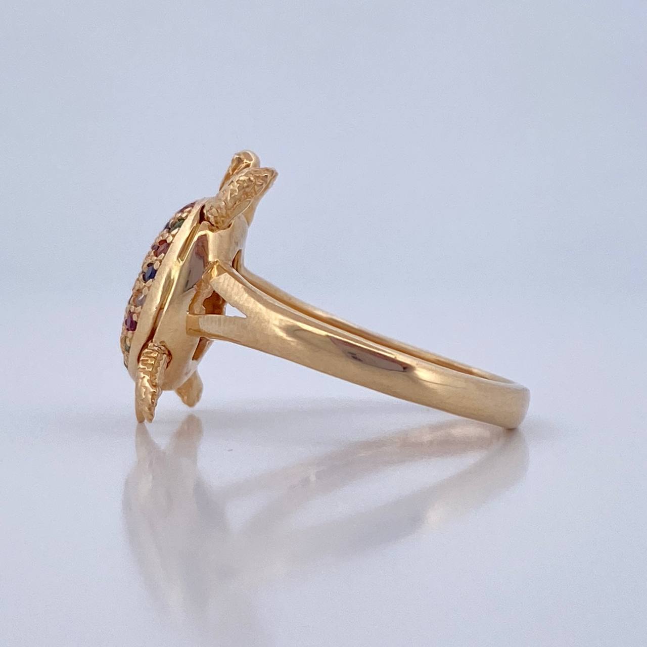 Anillo Tortuga 4.35gr / T6 3/4 / Oro 18K $