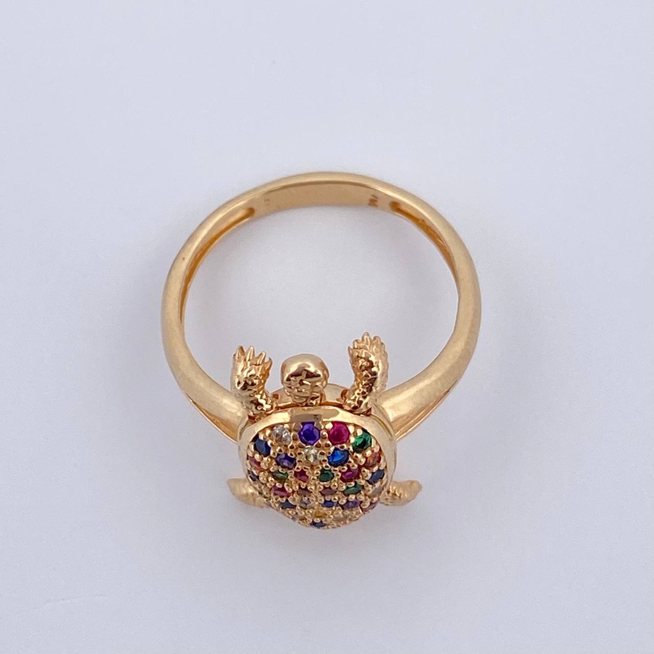 Anillo Tortuga 4.35gr / T6 3/4 / Oro 18K $