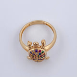 Anillo Tortuga 4.35gr / T6 3/4 / Oro 18K $